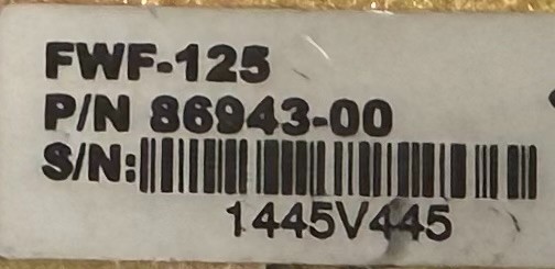 ADSB Receiver FWF125 86943-00 Removed Working