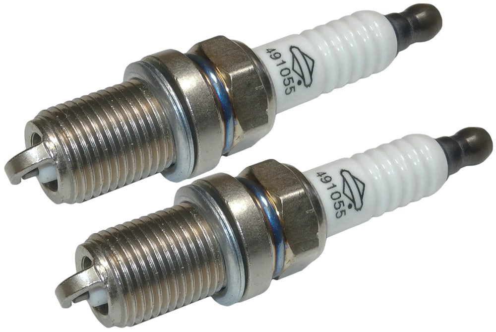 Briggs and Stratton 2 Pack Of Genuine OEM Replacement Spark Plugs, 491055S-2PK