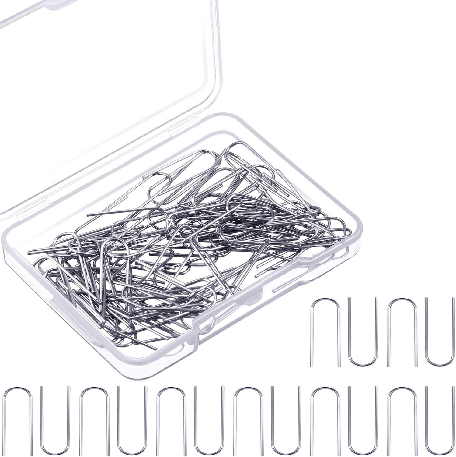 100 Pcs High Temperature Nichrome Wire Jump Rings, 21 Gauge