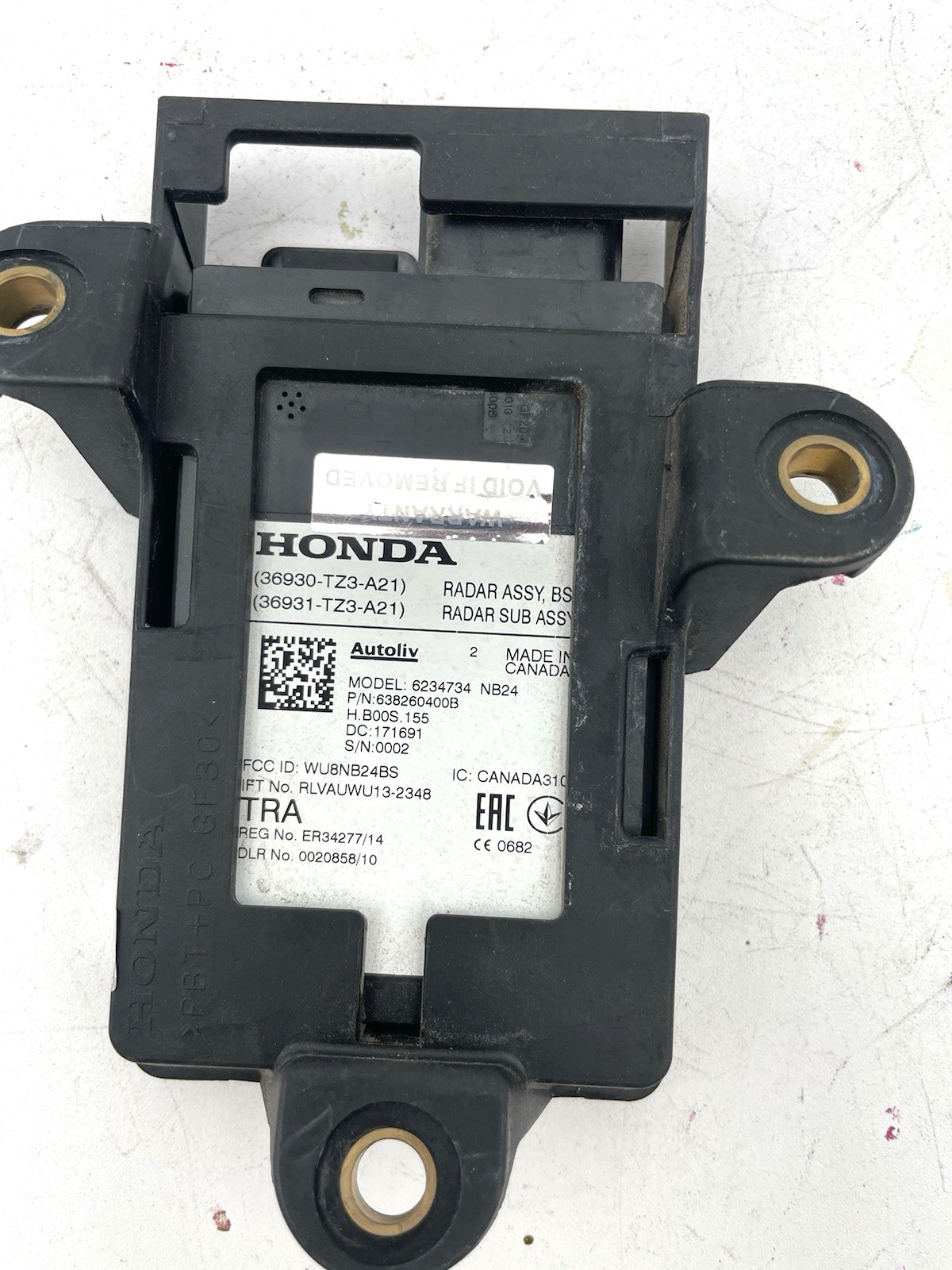 2017 2018 2019 2020 Honda Acura Accord CRV Blind Spot Radar Sensor Module OEM