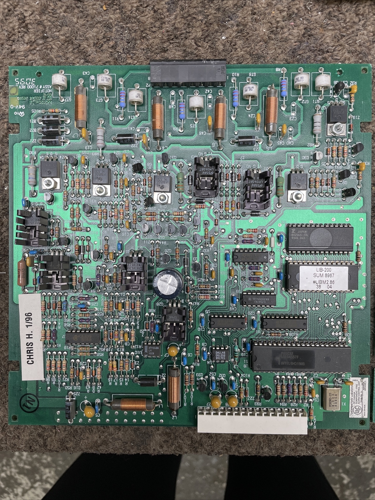 NOTIFIER LIB-200 FIRE ALARM FACP LOOP INTERFACE BOARD