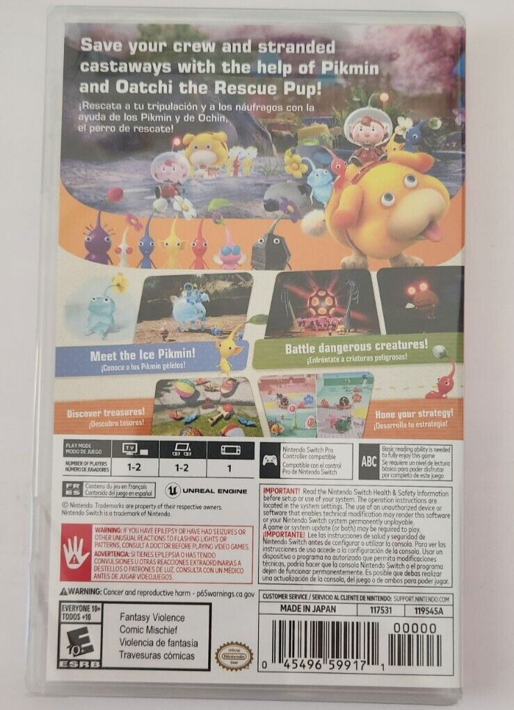 Pikmin 1+2 & 3 Deluxe & 4 Switch Brand New Game Bundle (Action/Adventure Puzzle)
