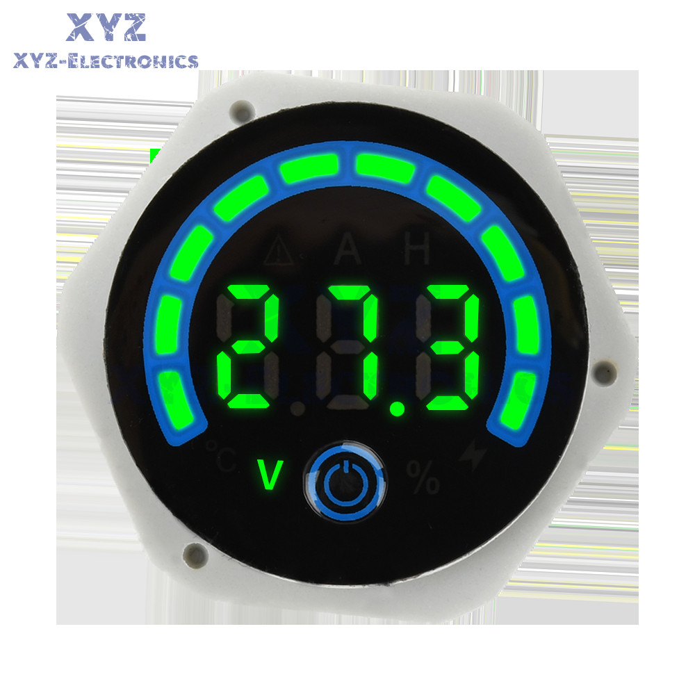 Digital Voltmeter Power Indicator Waterproof DC 8-120V Volt Meter with switch