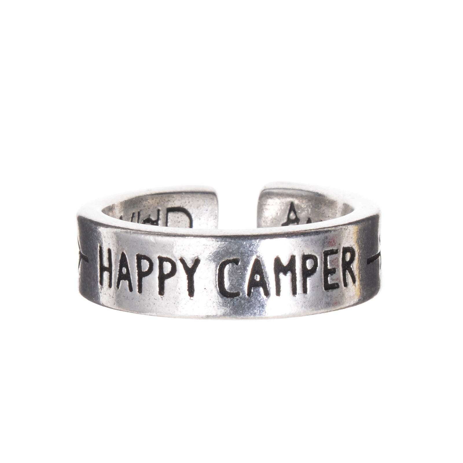 Happy Camper Inspire Rings | Inspirational Quote Rings | Casual