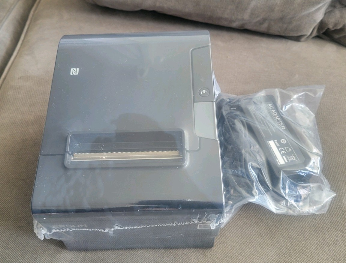 Epson TM-T88VI M338A POS Thermal Receipt Printer with Power Adapter