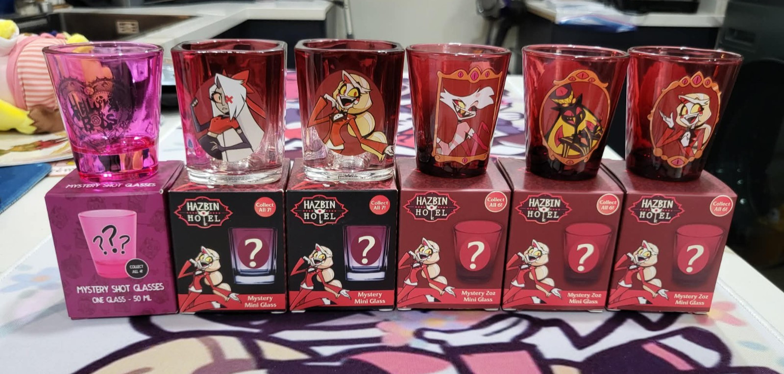 Hot Topic Exlusive Hazbin Hotel Mini Glass - Pick Your Own