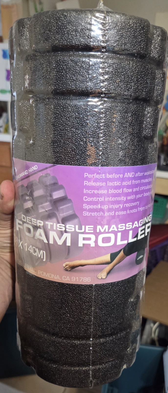 Original Body Roller - Deep Tissue Massaging Foam Roller (New In Plastic)