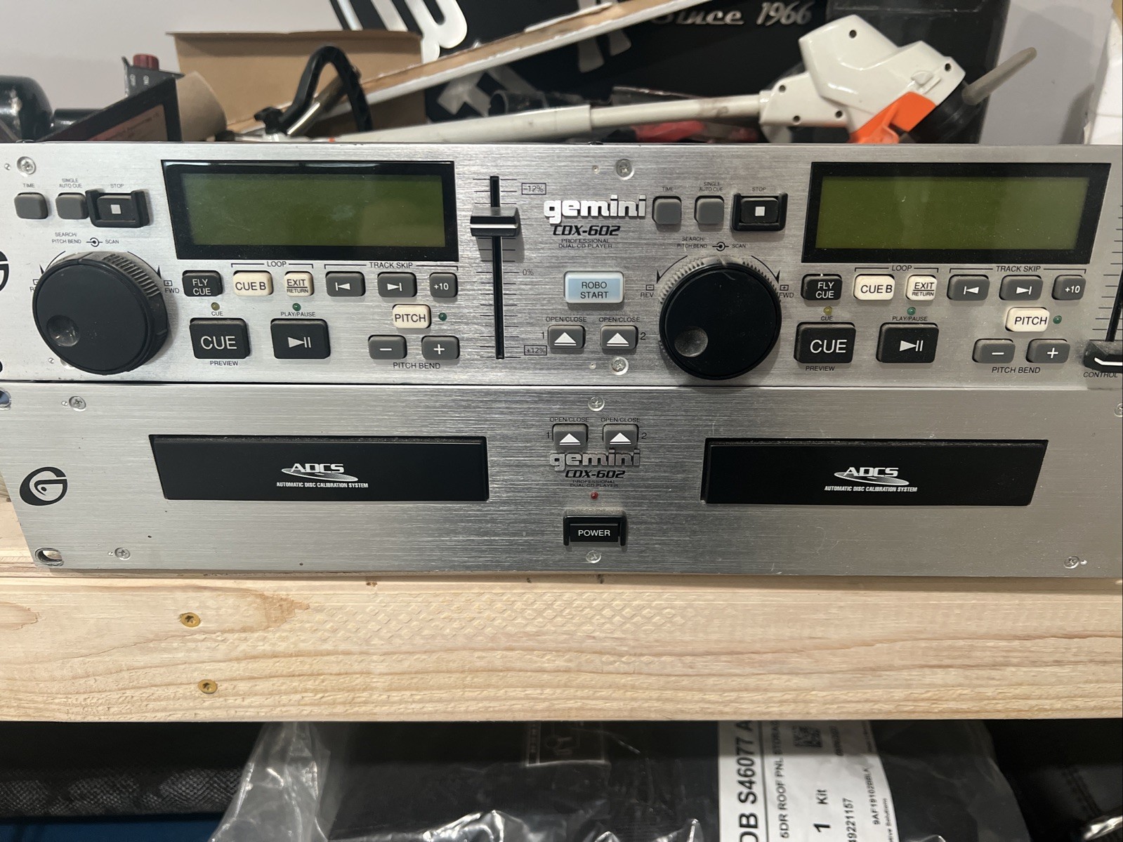 GEMINI CDX-602 SYSTEM DJ Setup - Control Unit & Dual CD Player