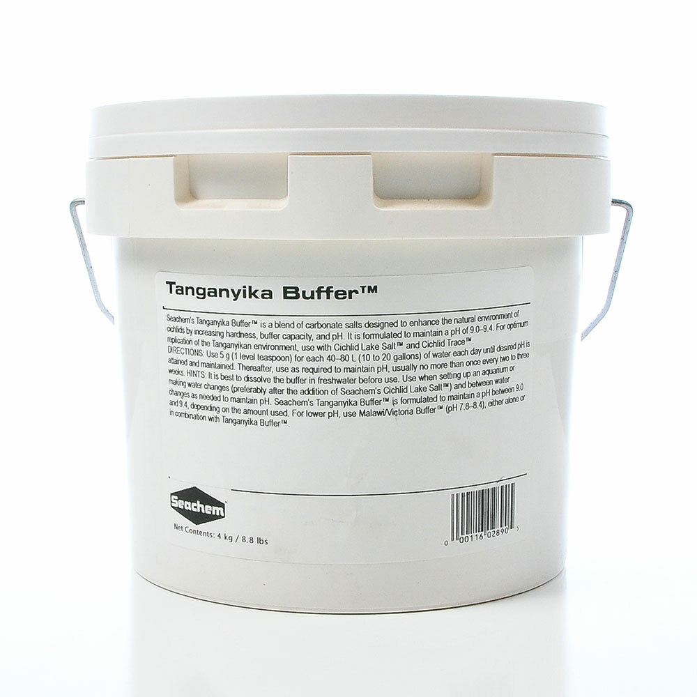 SEACHEM Tanganyika Buffer African Cichlid Raise/Maintain ph  4 KILOGRAM  8.8 LB