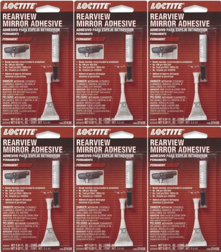 Loctite 37438 Rearview Mirror Adhesive Kit 0.3CC 6 Pack