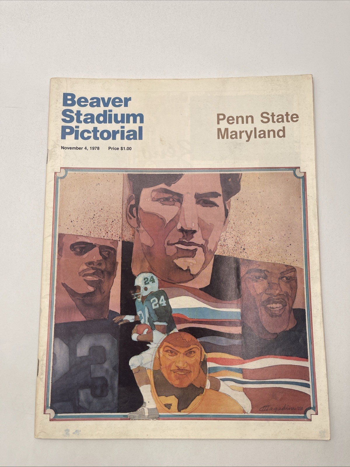 Beaver Stadium Pictorial November 4, 1978 Penn State Vs. Maryland Program