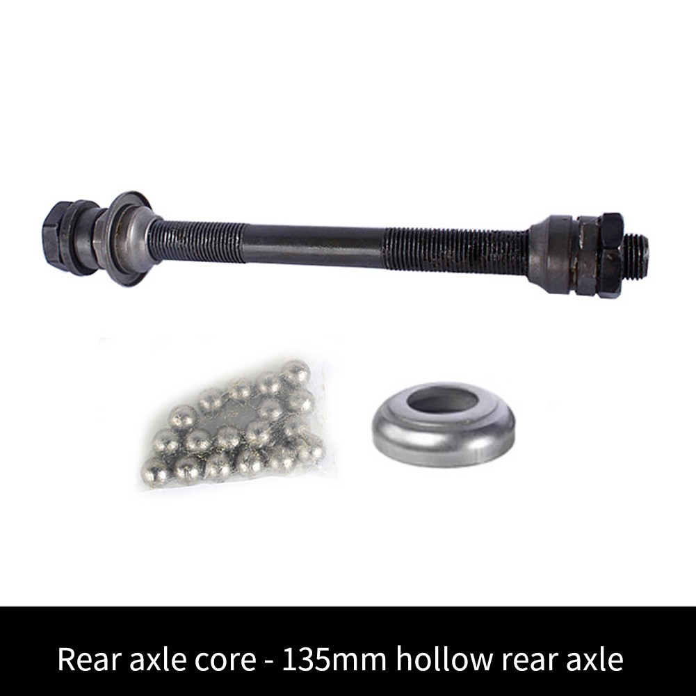 Hollow Rear Axle for NOVATEC 135mm Hub Bike Hub Replacement Parts with Balls