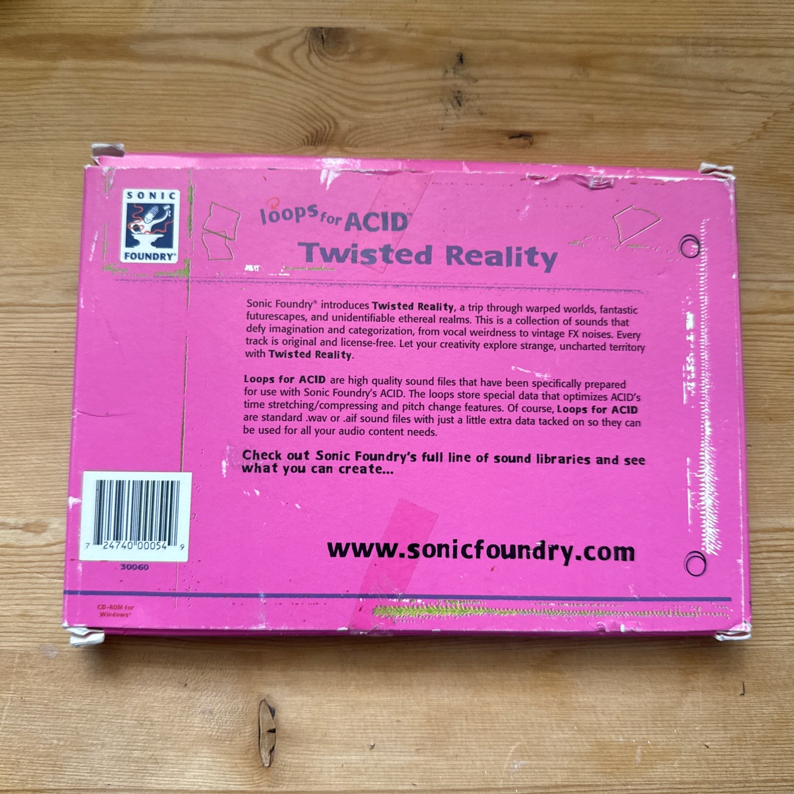 Sonic Foundry Fuel Series Twisted Reality Loops For Acid Sampling CD