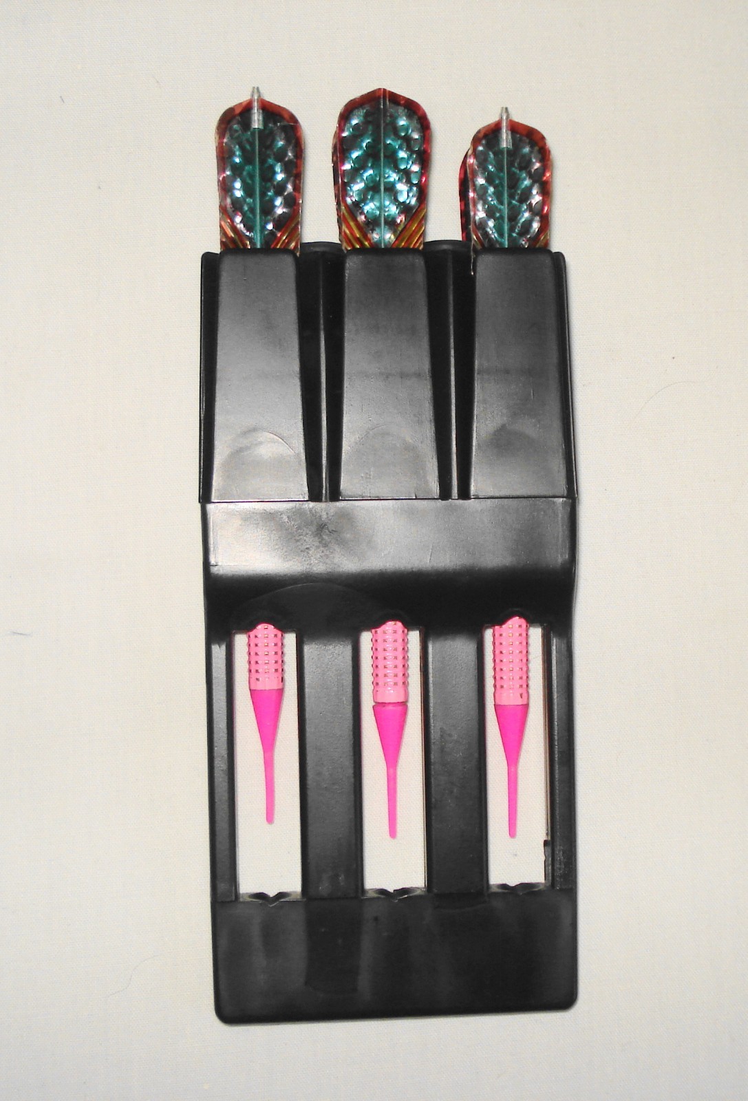 Dart Master Soft Case With Plastic Insert & Darts Hook & Loop Flap Belt Loop