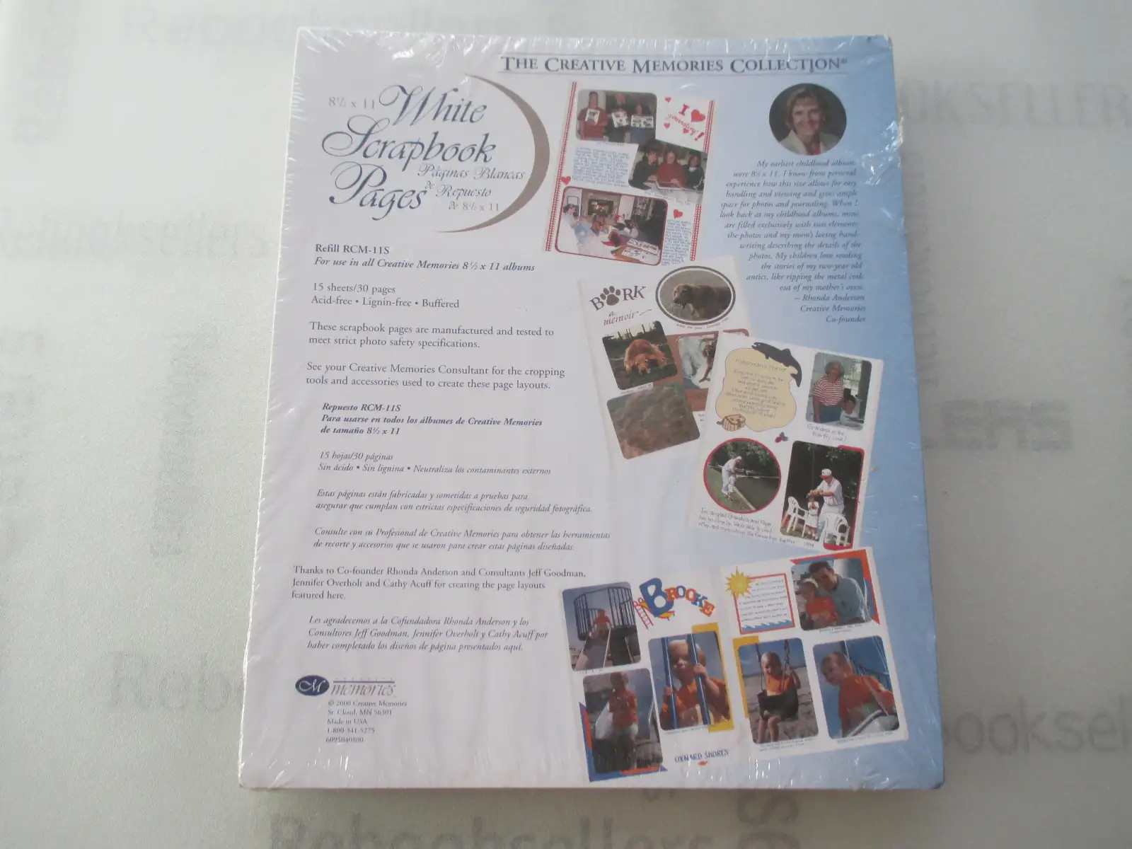 The Creative Memories Collection White Scrapbook Pages: 8-1/2" X 11", 15 Sheet..