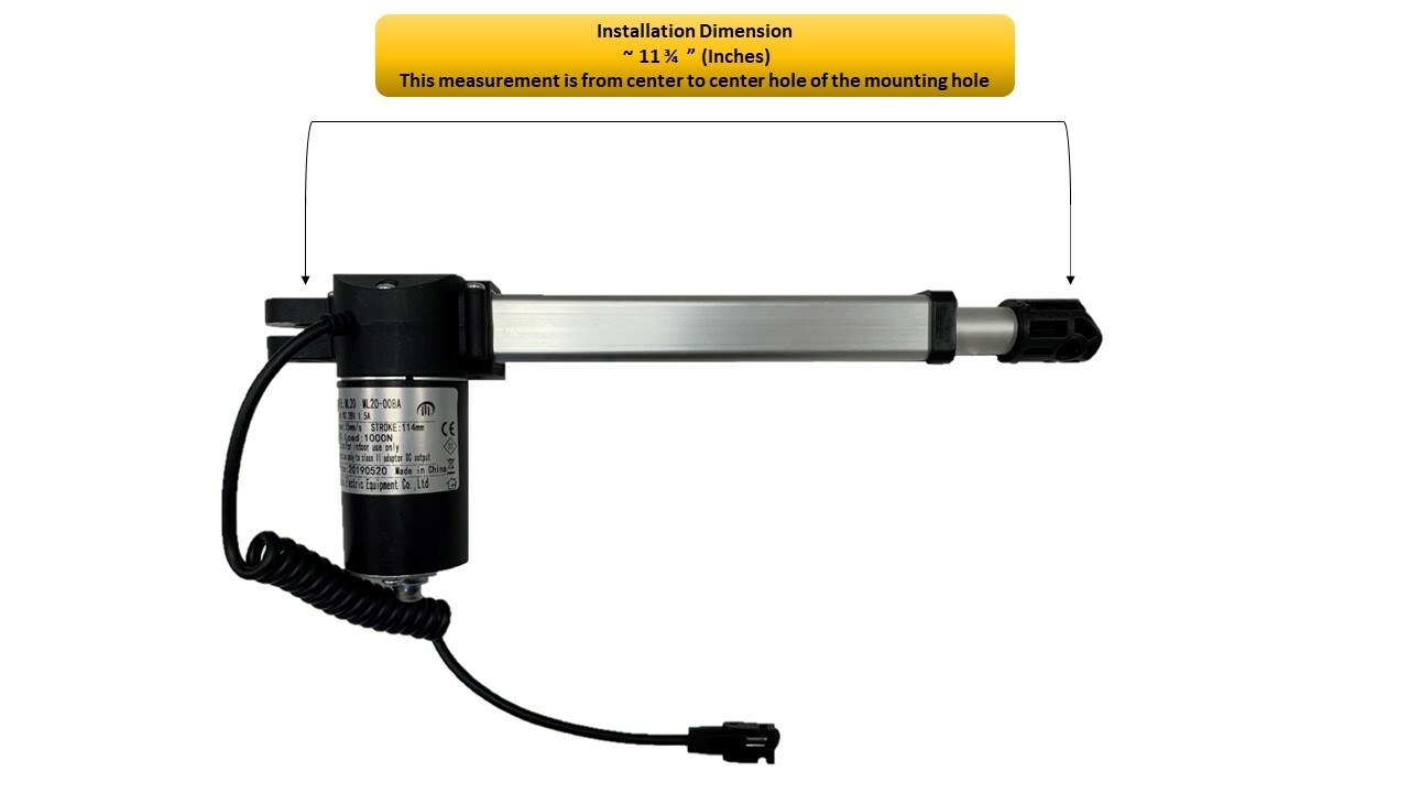 Mulin Electric Motor Actuator - ML20-008 Power Recliner Motor