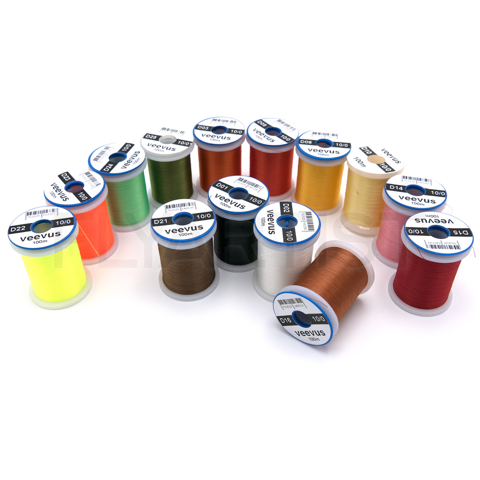 VEEVUS 10/0 THREAD - Fly Tying Jig Material Spool Strong - 14 Colors Available!