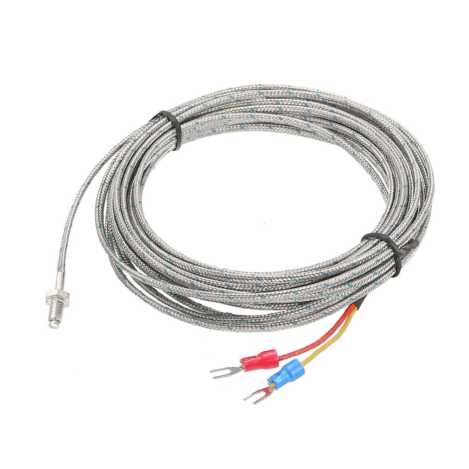 Temperature Sensor M6 Temperature Probes J Type 16ft 0 to 750°C(32 to 1382°F)