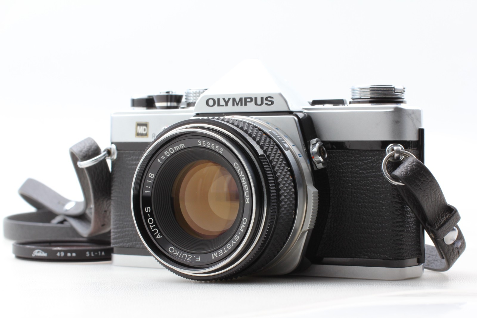 【N MINT -】 Olympus OM-1 MD 35mm Film Camera w/ F.Zuiko 50mm F1.8 Lens from Japan