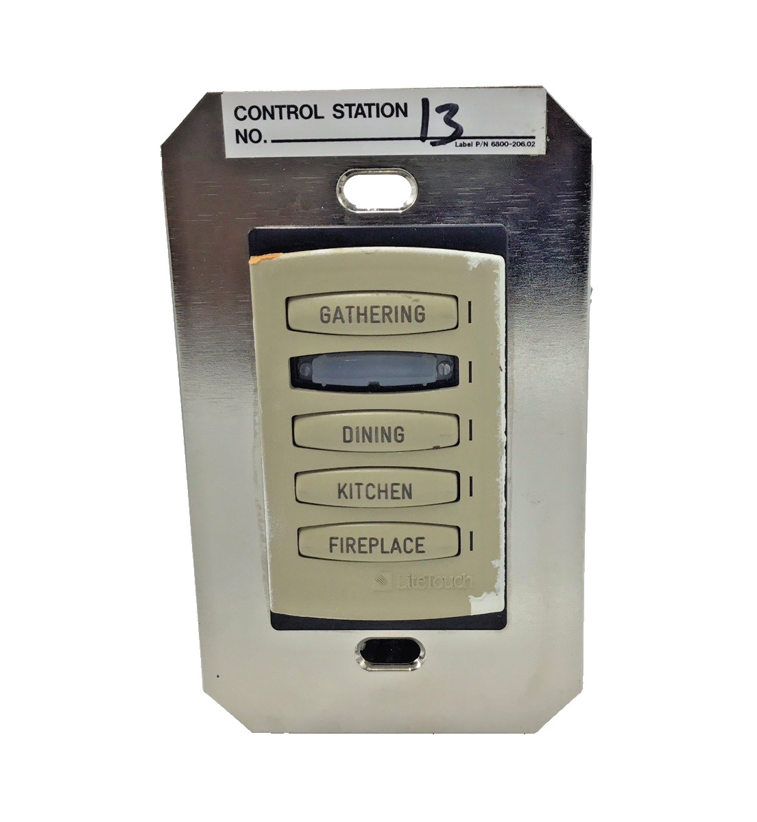 LiteTouch 5-Button Control Station Backlit Keypad *MISSING BUTTONS*