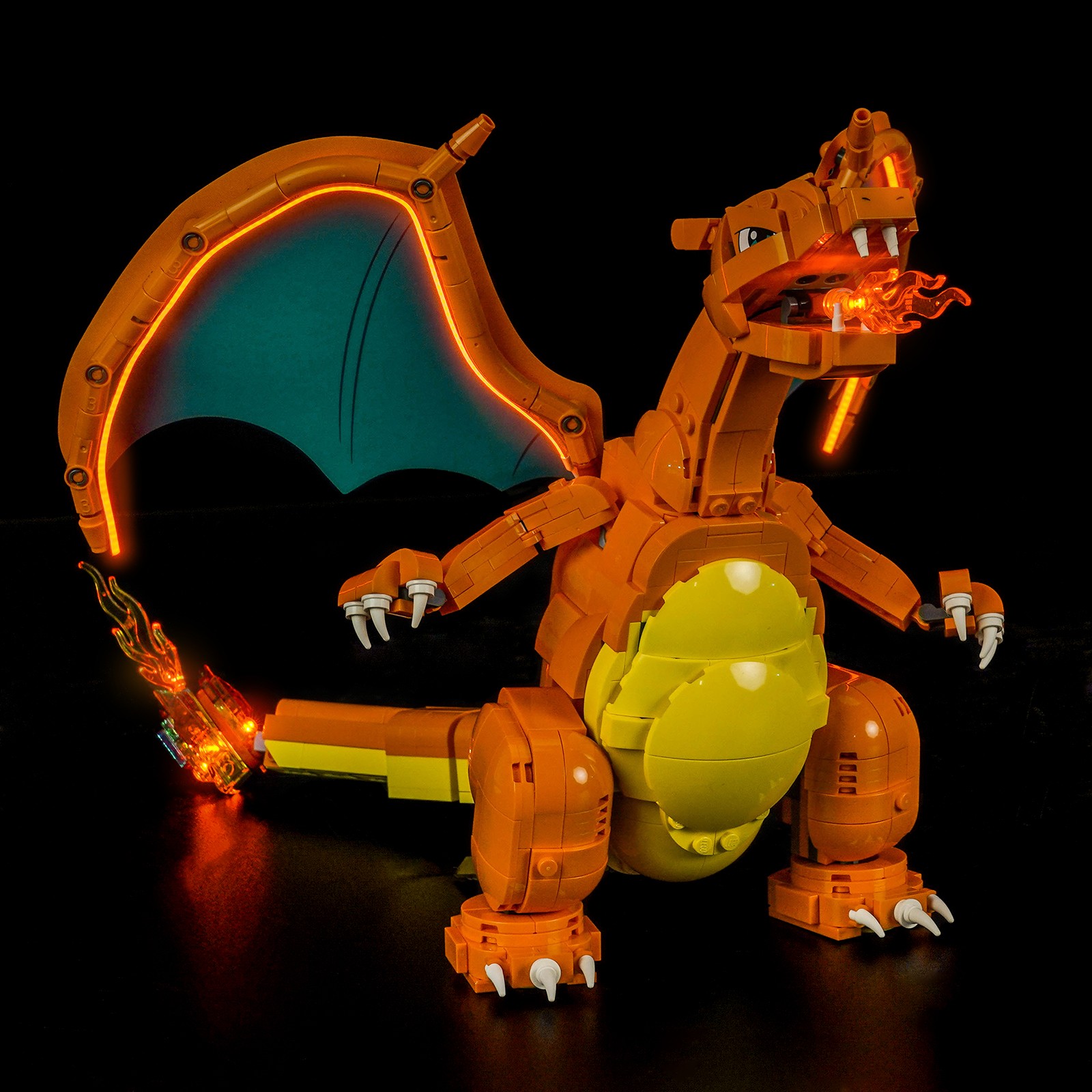 BrickBling LED Light for LEGO Venusaur, Charizard and Blastoise 72153 (Remote)