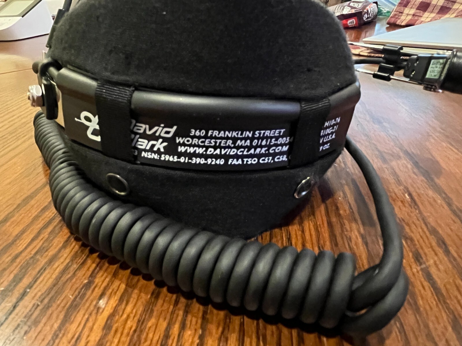 David Clark H10-76 Aviation Headset With DC-87 Microphone