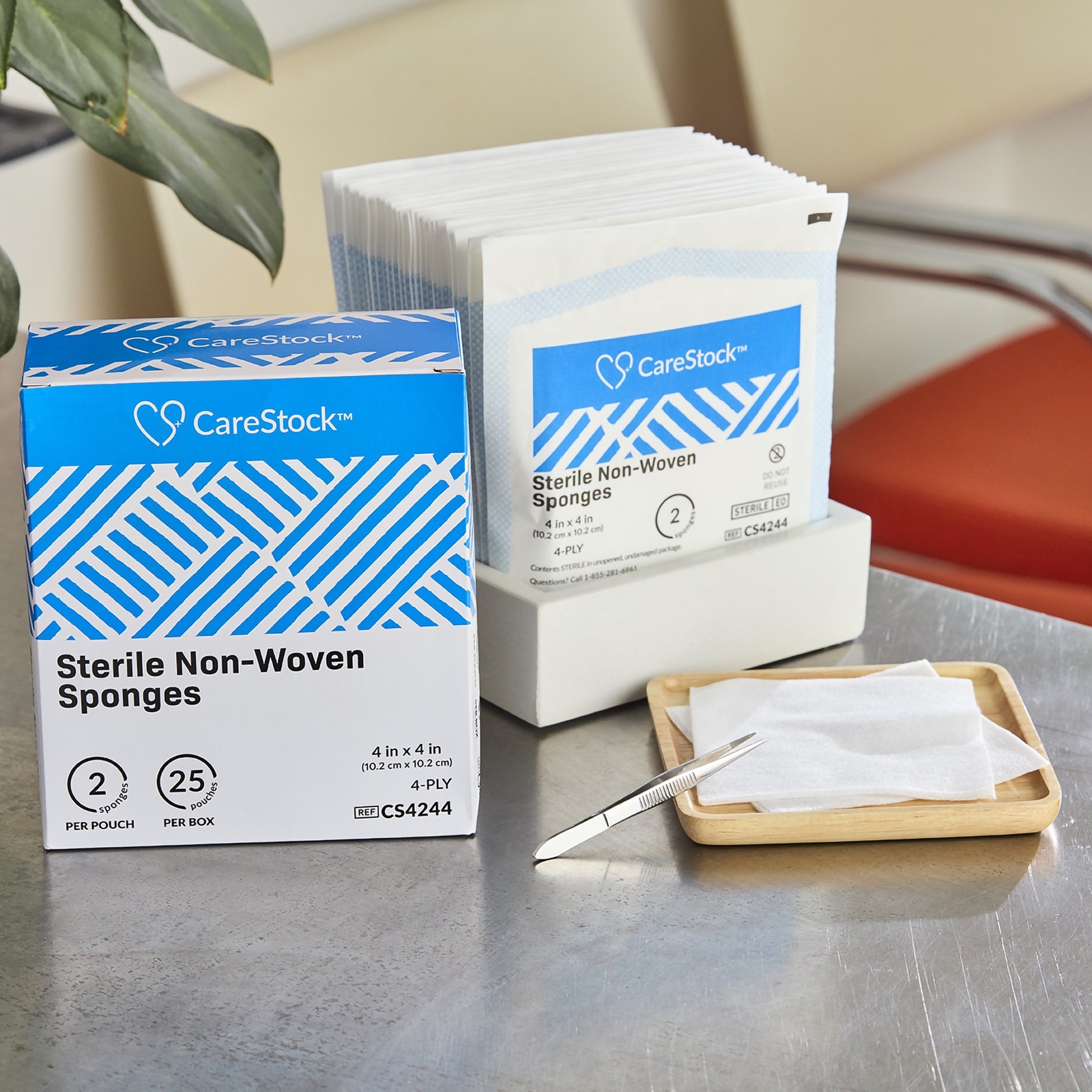 CareStock 4-Ply Gauze Sponge Sterile 4 x 4" 50 Box(es) 2 per Box