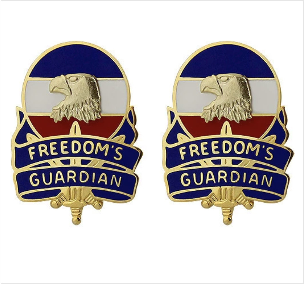 GENUINE U.S. ARMY CREST: FORCES COMMAND: FORSCOM - FREEDOMS GUARDIAN