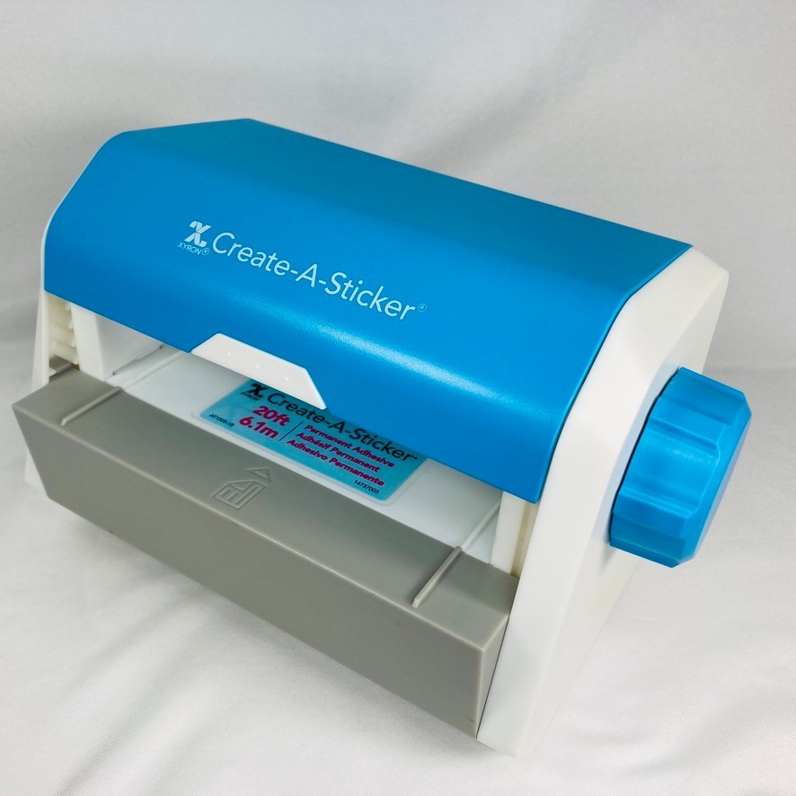 Xyron Create-A-Sticker Maker Machine 5" XRN500 Blue White Scrapbooking Crafting