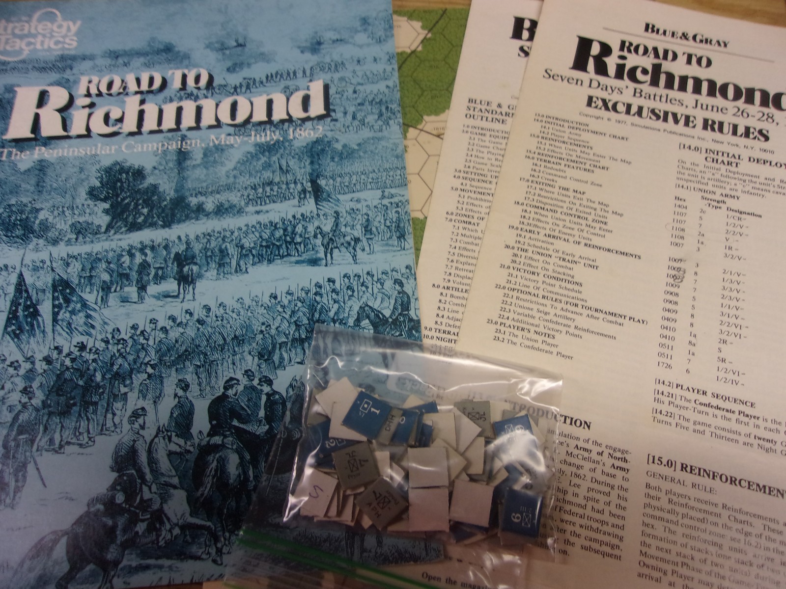 Strategy & Tactics #60 - Road to Richmond - SPI - Punched