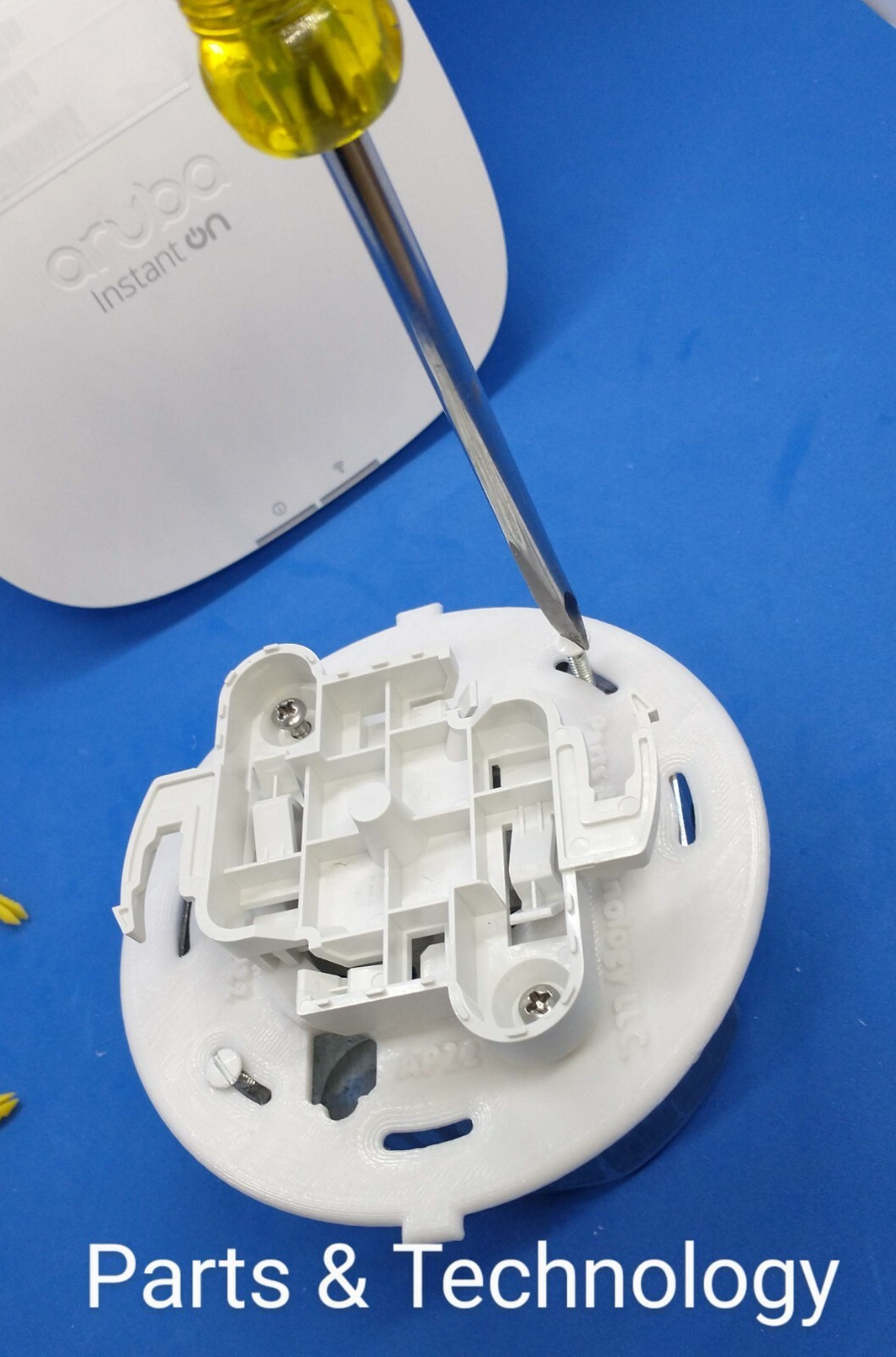 Aruba AP22 wall or ceiling mount. Fit 4 In. octagonal boxes.
