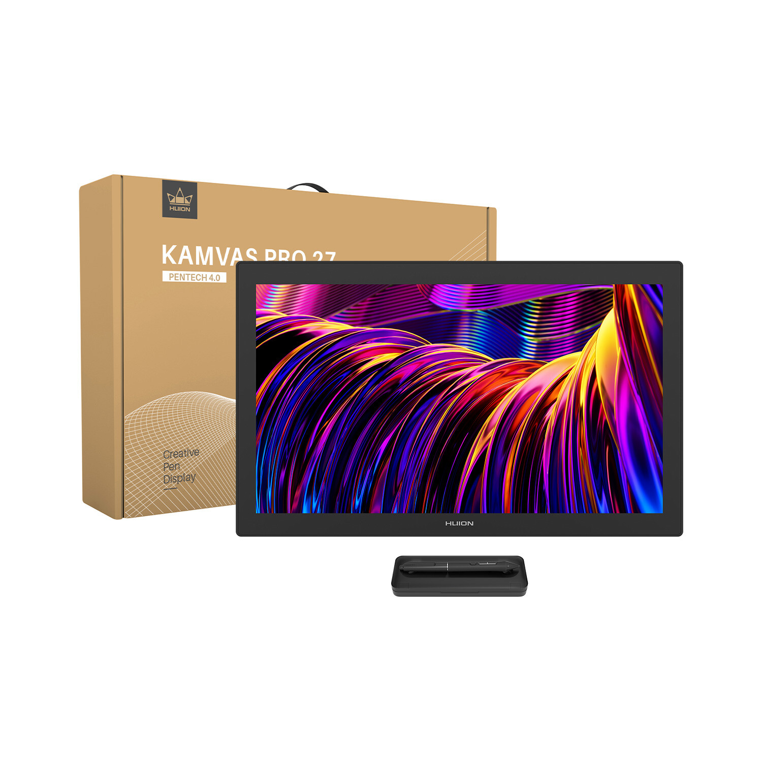 HUION Kamvas Pro 27 Drawing Tablet 27" 4K UHD Display 16384 Levels PenTech 4.0