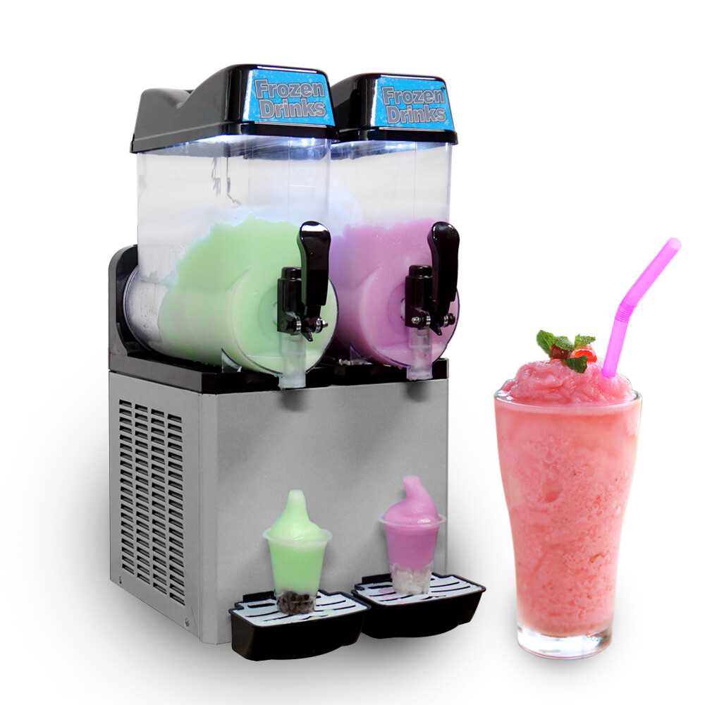 Kolice 12L x 2 tanks Slush Machine Margarita Frozen Beverage Making Machine