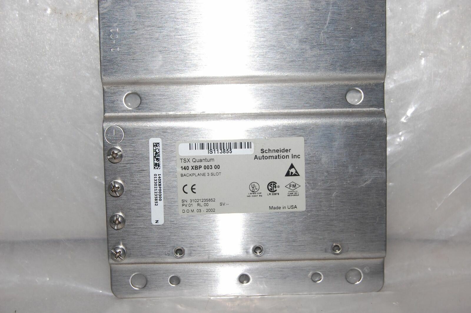 MODICON BACKPLANE 140 XBP 003 00