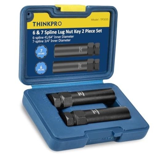 6 & 7 Spline Lug Nut Key Set for BMW/Audi/Toyota, 2 Piece | 6 & 7 Spline