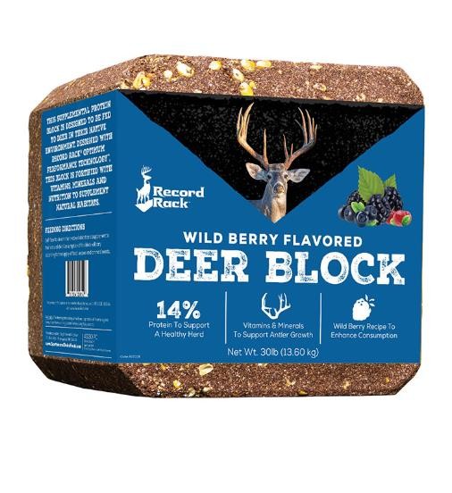 Record Rack Wild Berry Deer Feed Block 30lb 45060