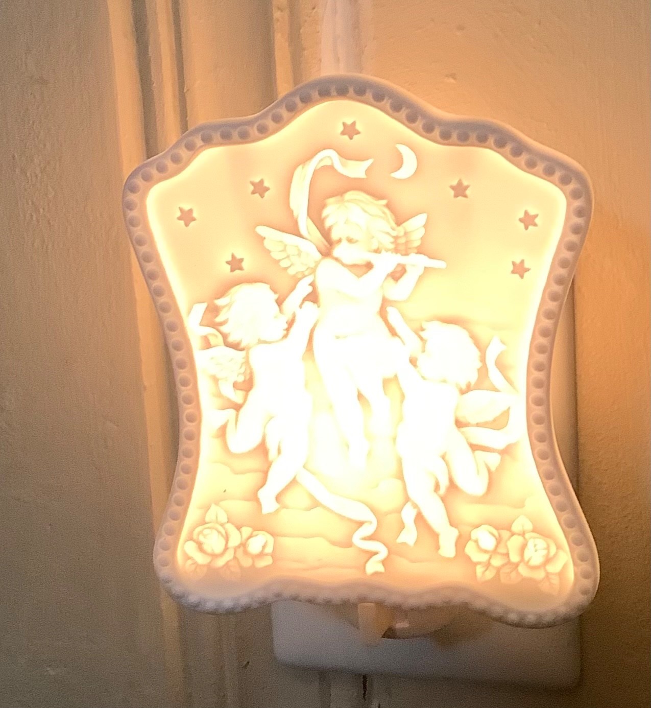 Vintage Meico. INC night Light Angel Design
