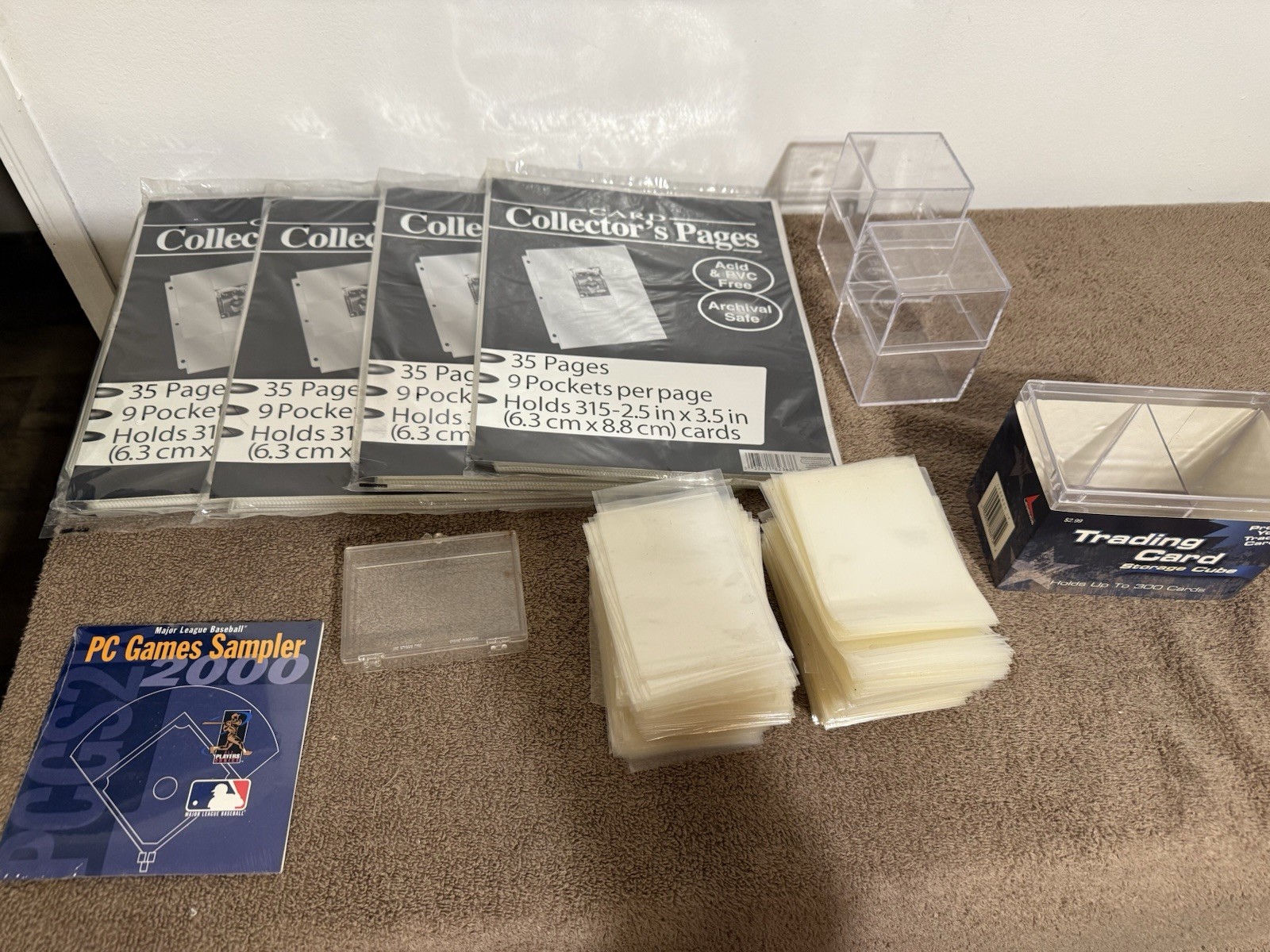 4 packs of  Card Sleeves Collector Binder Album Holder Sheets and card sleeve