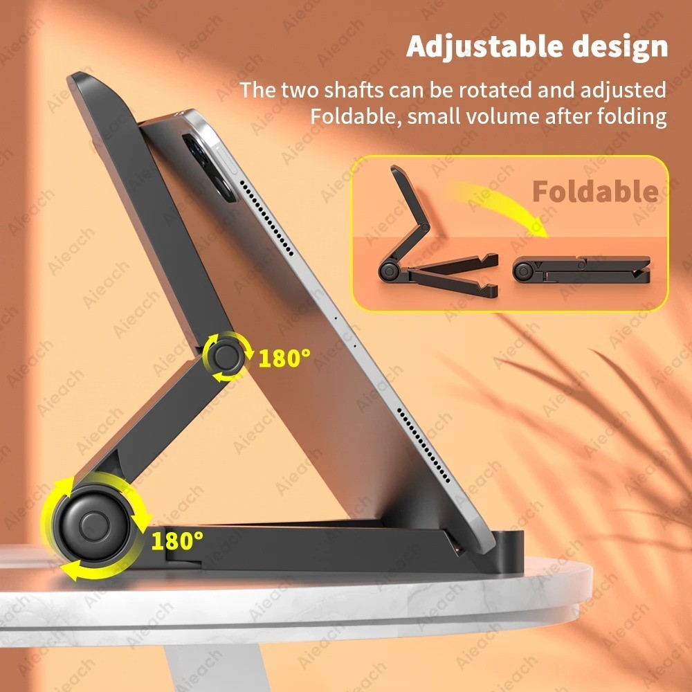 Adjustable Tablet Stand Desk Holder 4.7-12.9 iPad Samsung Foldable