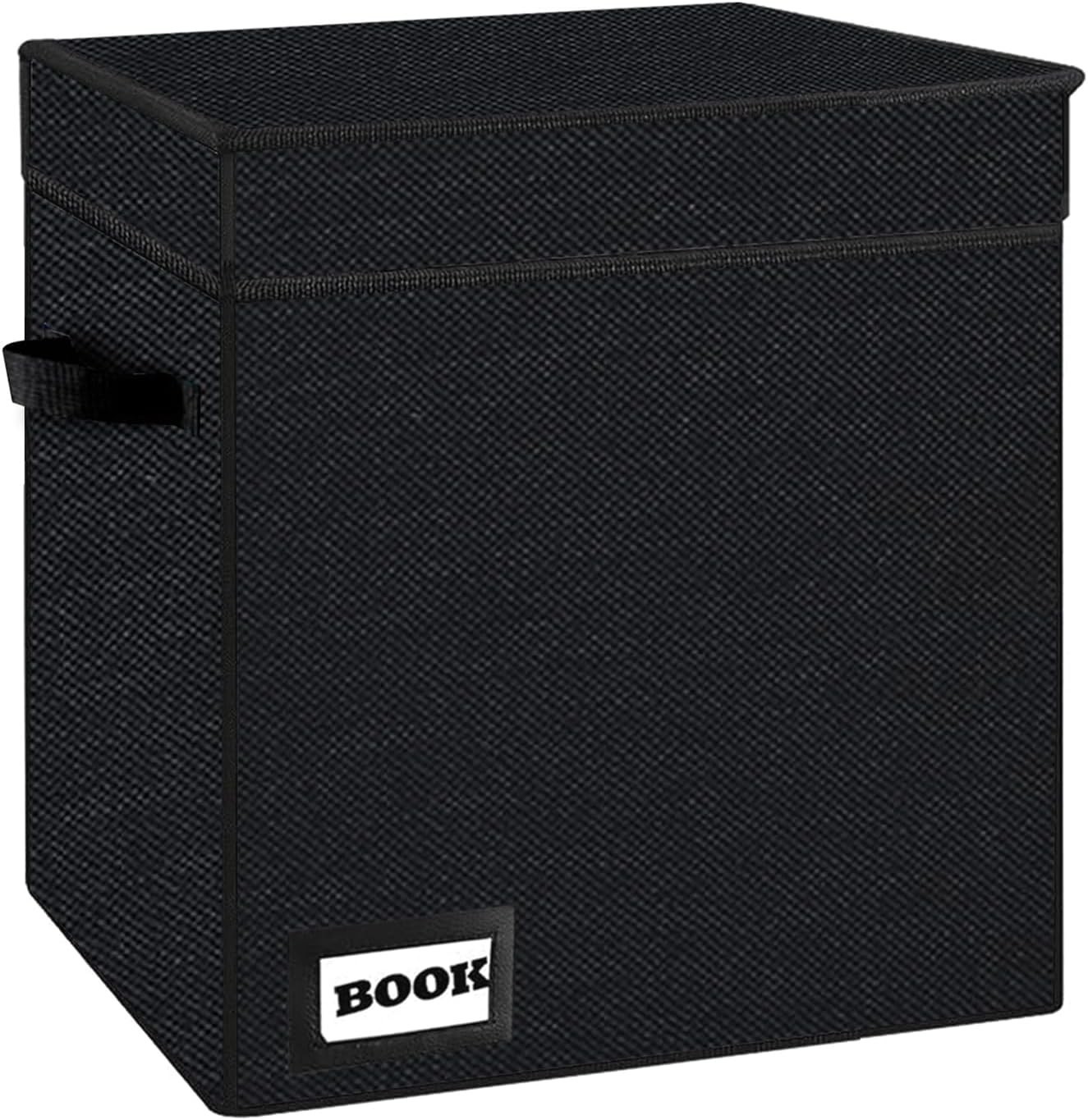 Stylish Black Comic Storage Box - Heavy Duty & Customizable Label Option