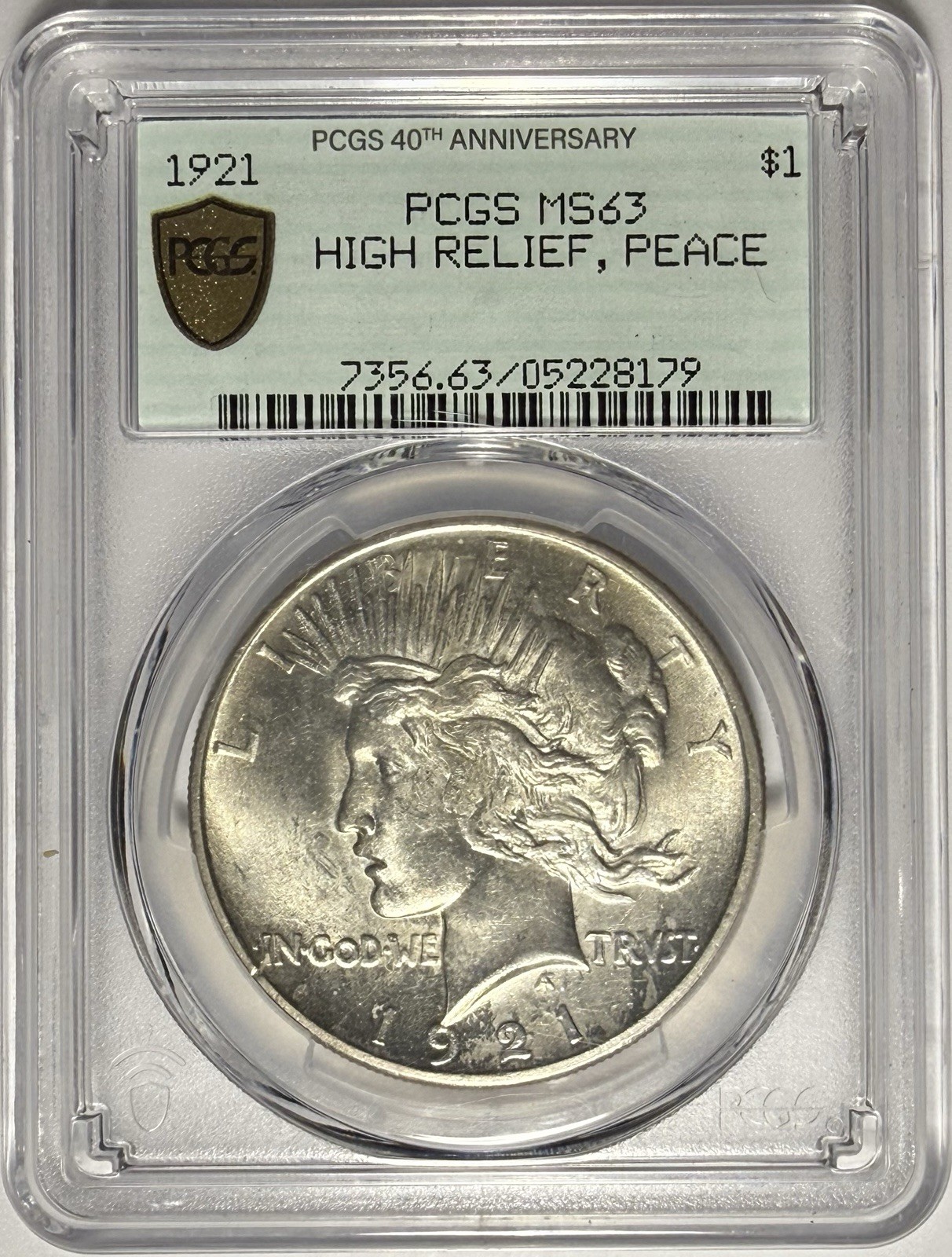 1921 Peace Dollar High Relief PCGS MS63 ‼️STELLAR EYE APPEAL - SERIES KEY DATE‼️