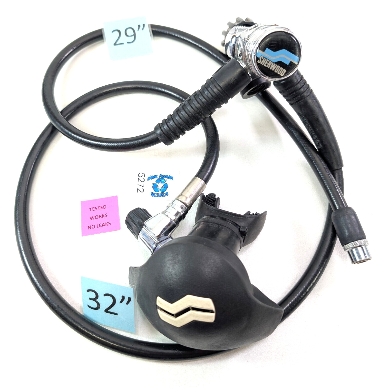 Sherwood Maximus Scuba Dive Regulator Set Yoke 1st First, + 2nd Second Stage