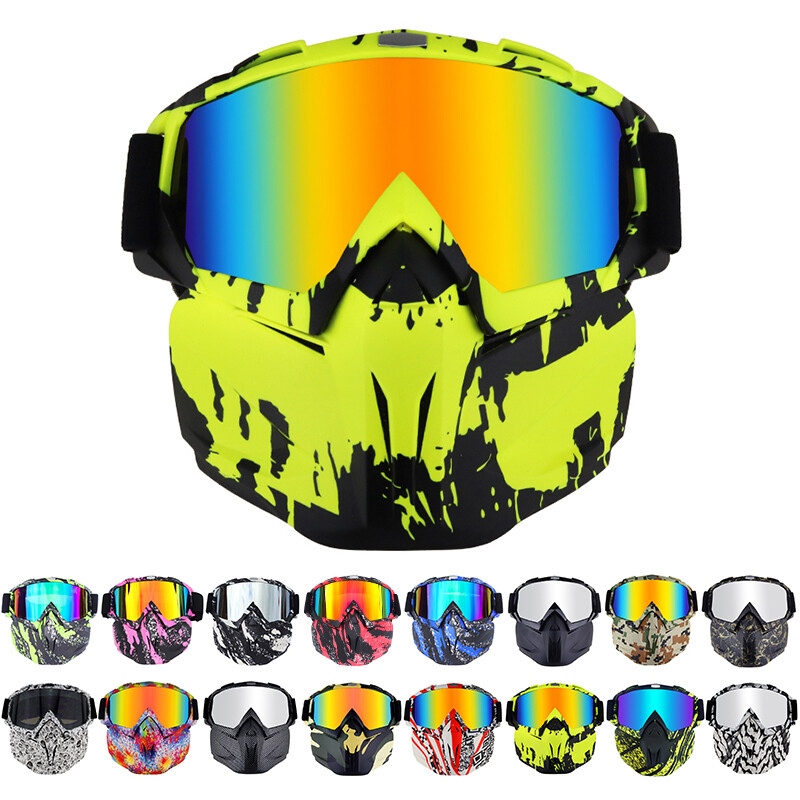 Motorcycle Helmet Goggles & Mask, Offroad Cross Quad ATV MTB DH BMX MX Goggles
