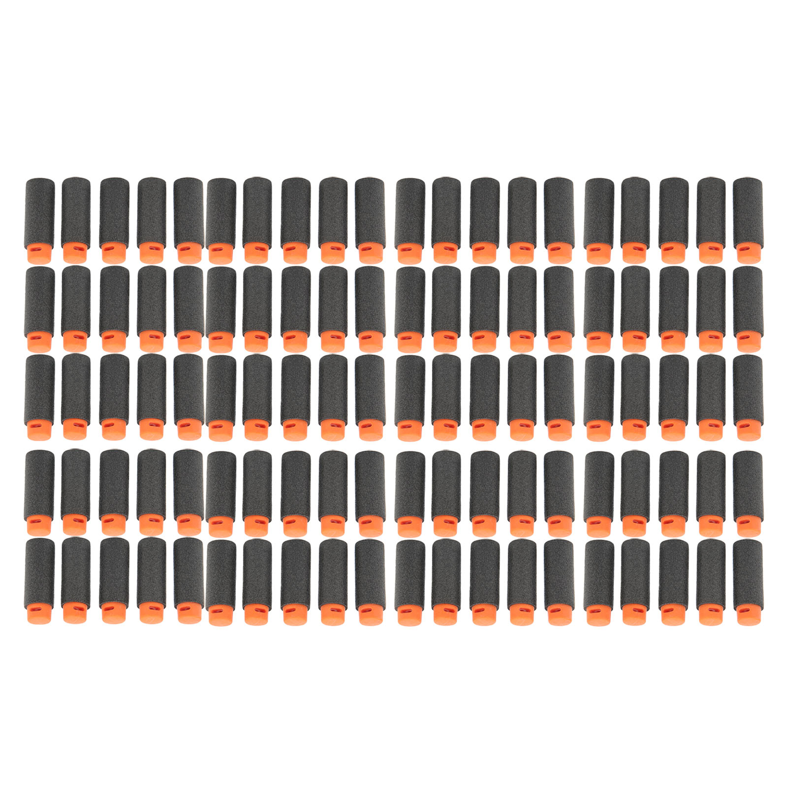 (Black)100pcs Universal Short Darts High Density EVA Soft Shot Harmless Toy FF
