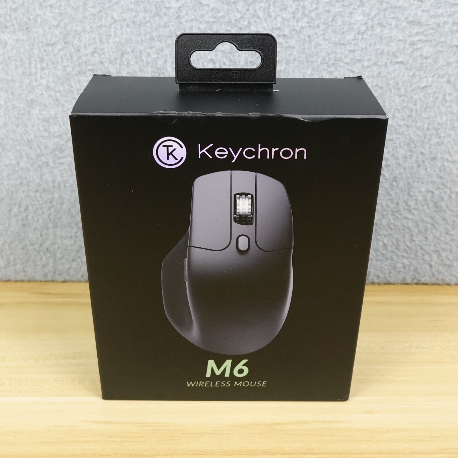 Keychron M6 Wireless Optical Mouse Ergonomic 12000 DPI 2Btn Black M6S-A72