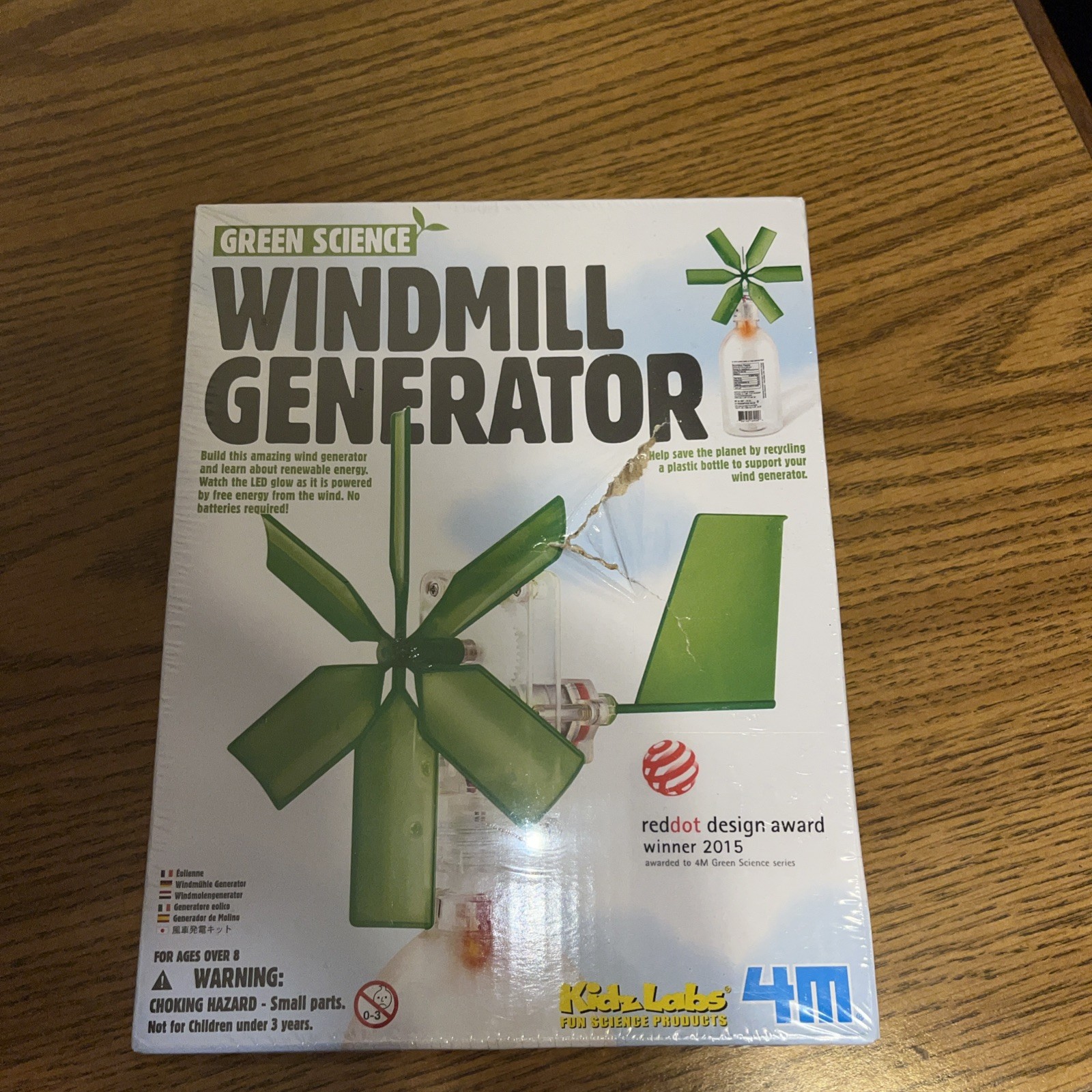 Windmill Generator GreenScience Science Project Kit Kids New Sealed Damaged Box