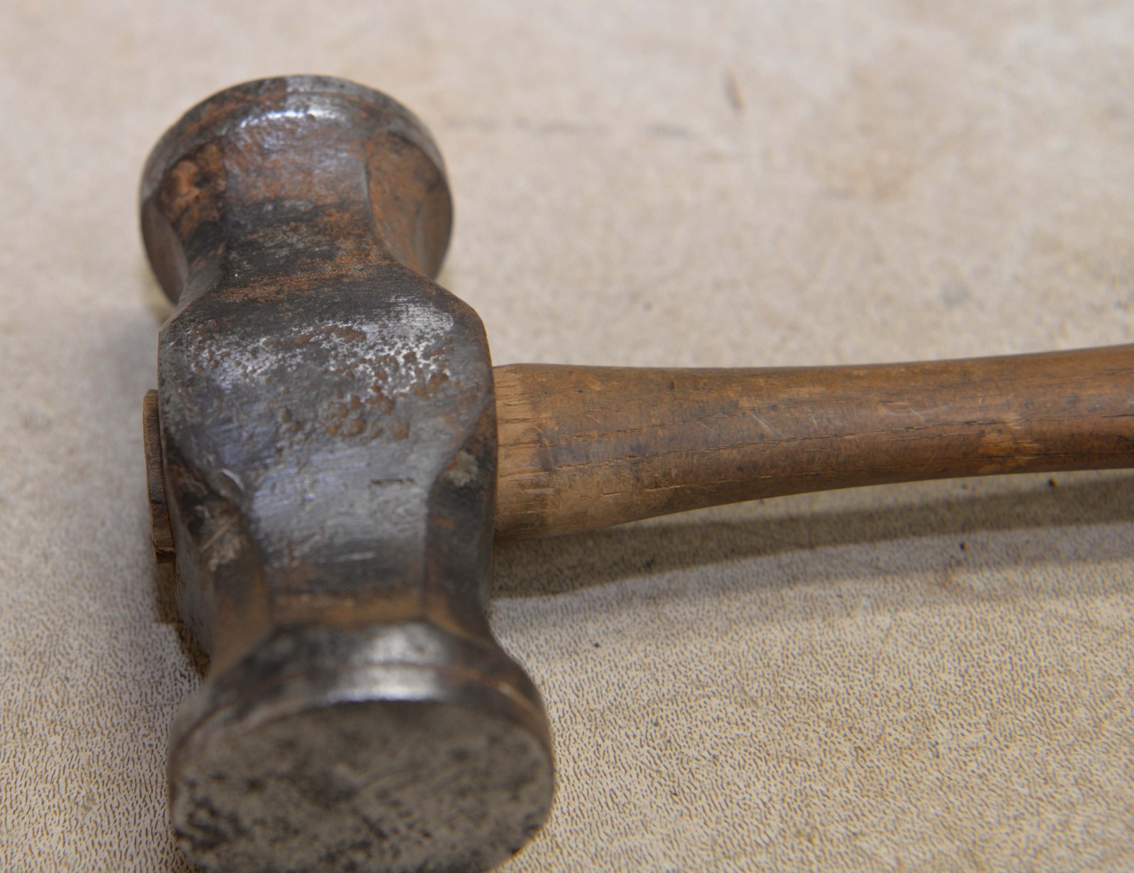 Rare S Darwin blacksmith copper silver smith double face raising hammer tool