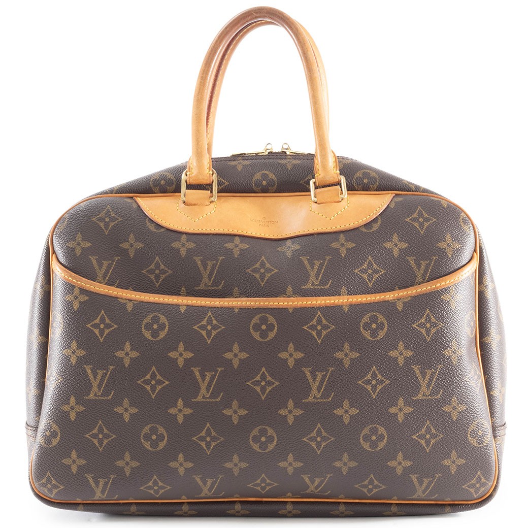 LOUIS VUITTON Deauville Monogram Canvas Womens Handbag M47270 A4 Pre-owned Auth