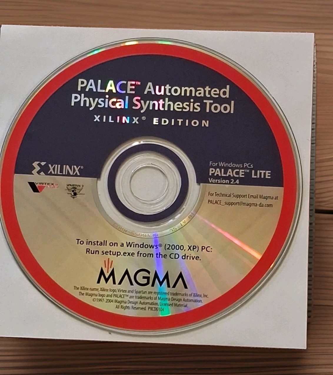 Palace Automated Physical Synthesis Tool MAGMA 1 Cd/disc Software Windows FPGA