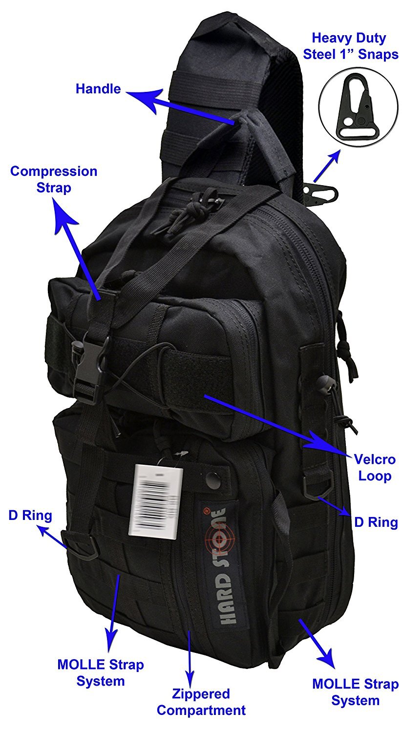 Explorer Hard Stone Double Straps Tactical Concealed Carry Backpack